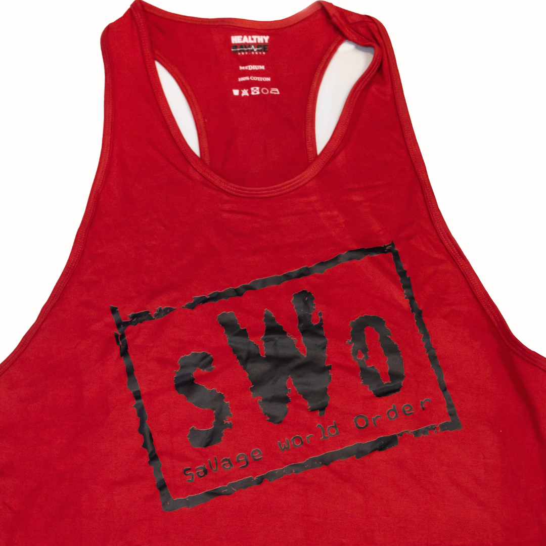 Healthy Savage Savage World Order (S.W.O) Tank - Red