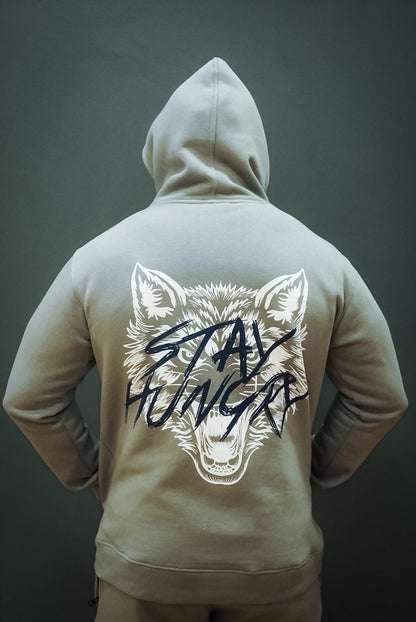 Stay Hungry Sweat Suit Gray and Navy Blue